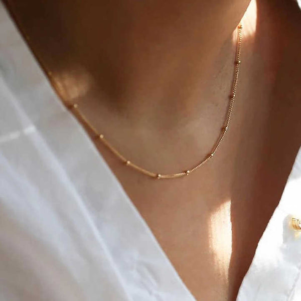 Yewelorat Gold Circle Necklace